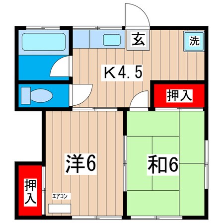 Ysフラッツ A棟の物件間取画像